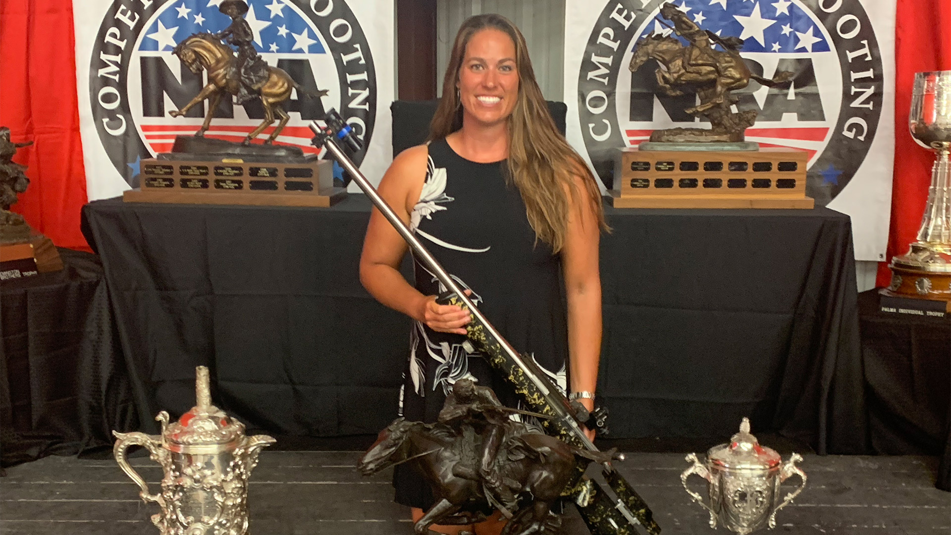 Amanda Elsenboss at the 2019 NRA High Power Rifle Long-Range Nationals.