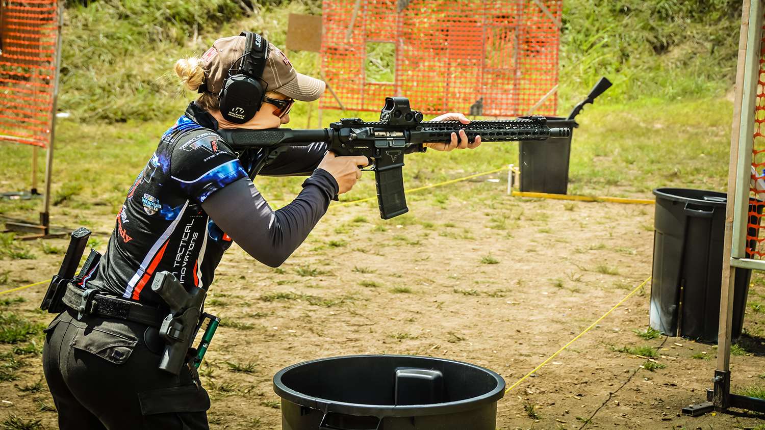 Corinne Mosher during a 3-gun match