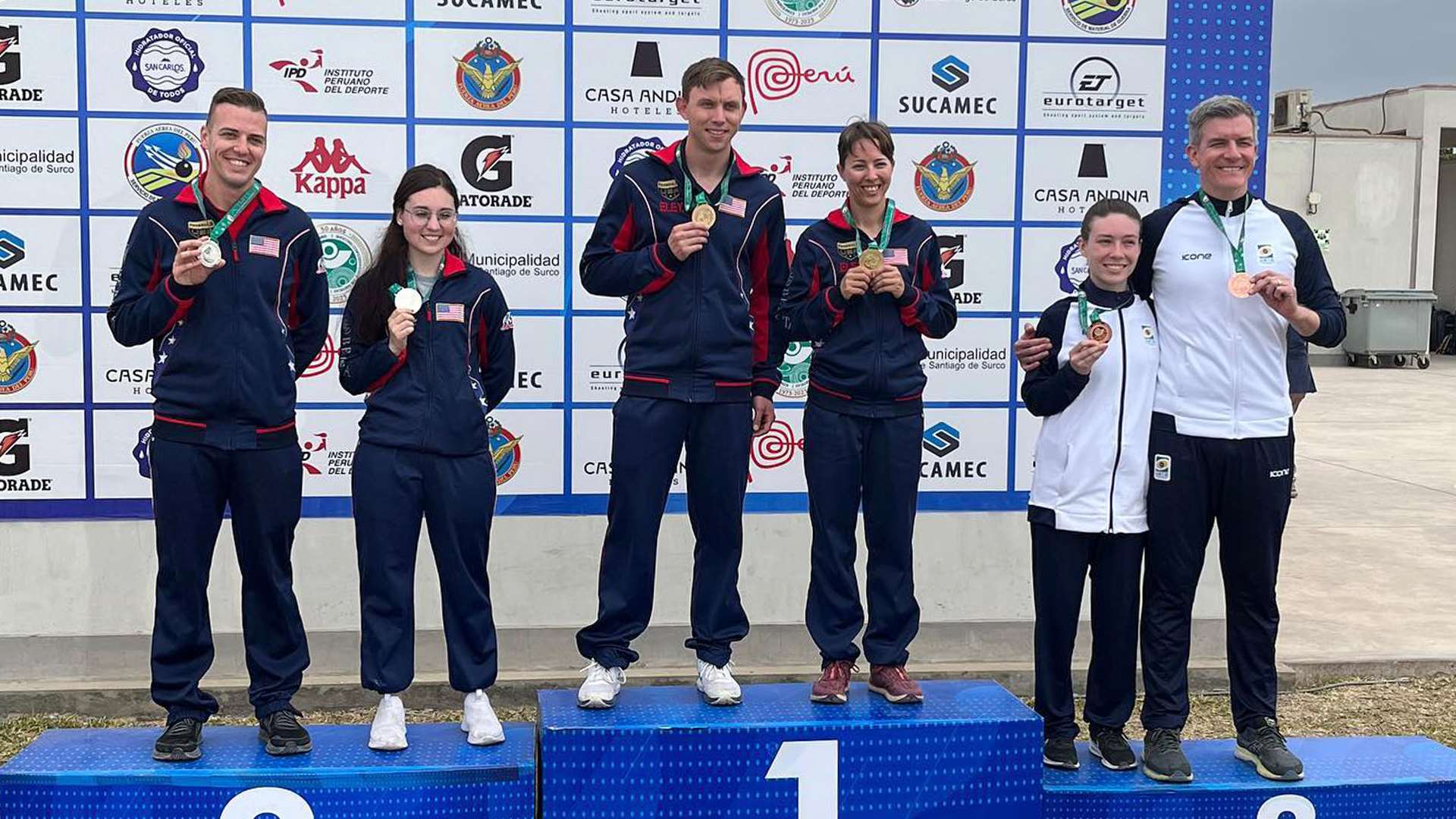 Team USA on podium