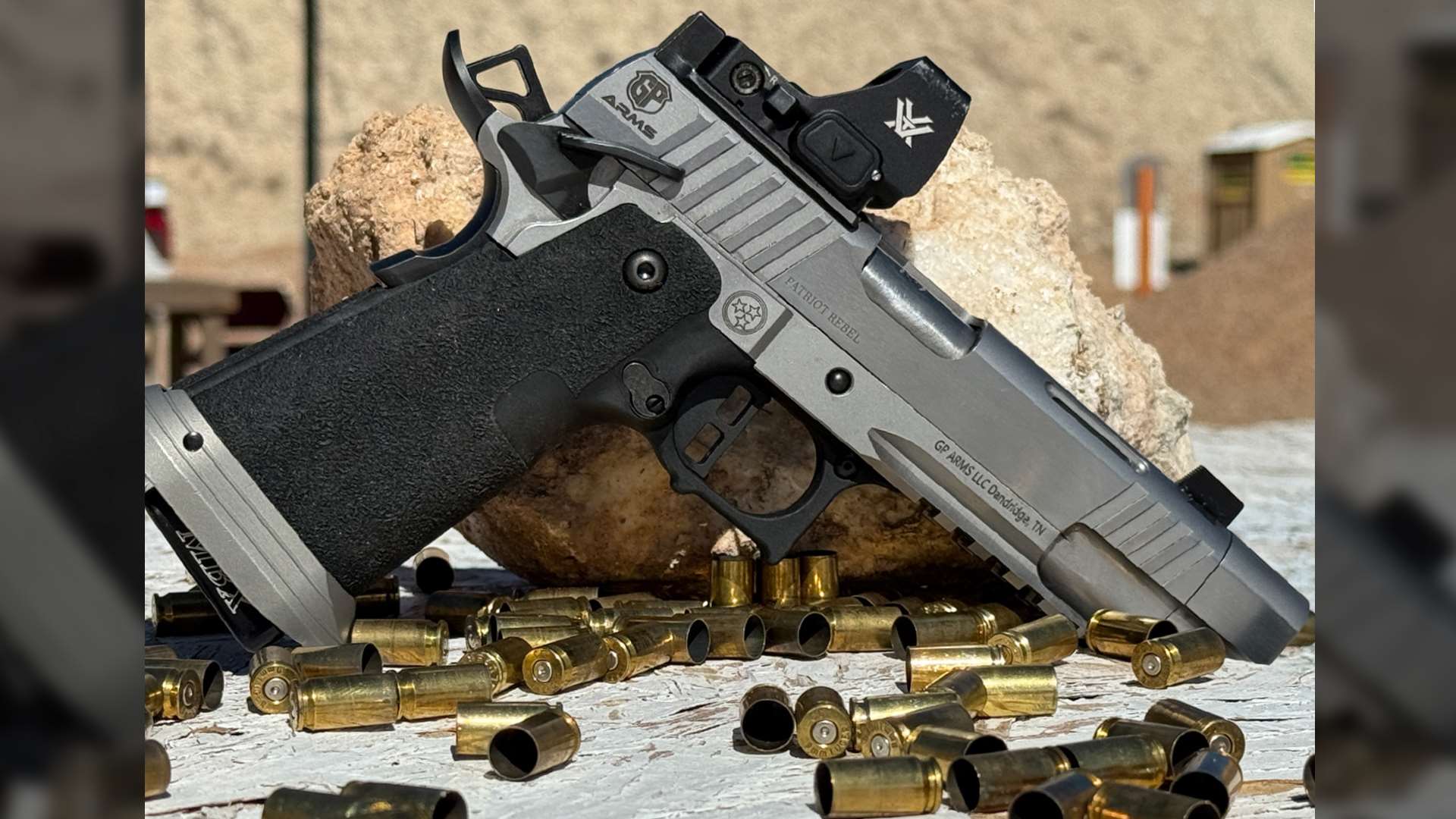 Full profile view of the GP Arms Patriot Rebel 2011 pistol