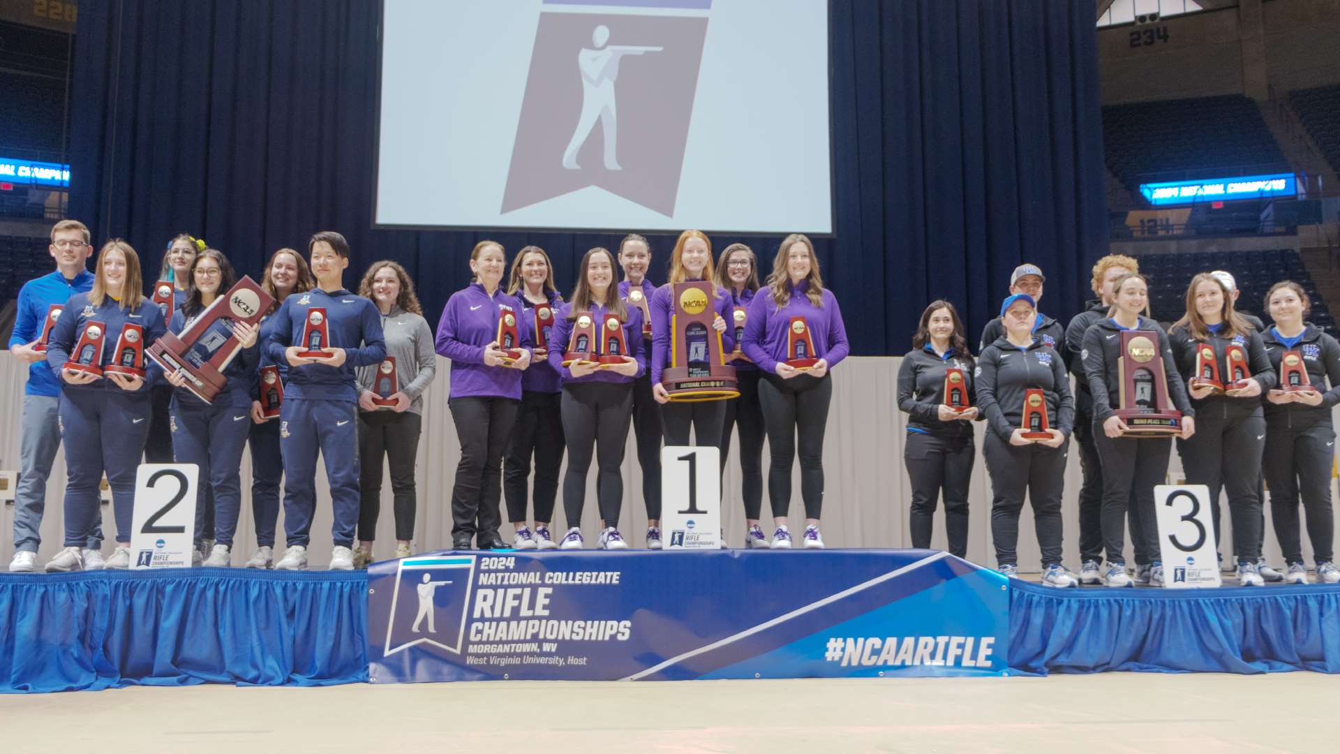 Air rifle top three teams