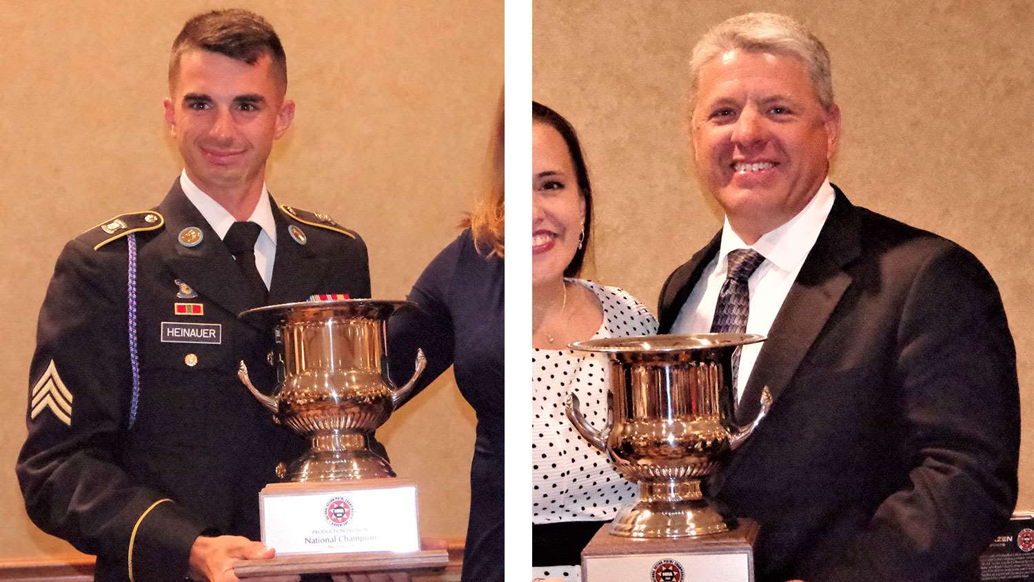 Kyle Schmidt and Sgt. Anthony Heinauer at 2019 Bianchi Cup