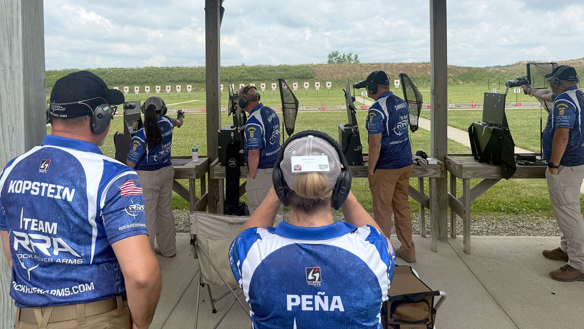 Members of Team Rock River Arms gathered at the NRA National Precision Pistol Championship in Marengo, Ohio