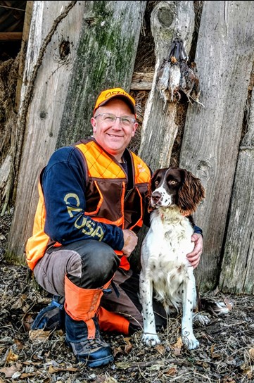 Dave Miller and his dog