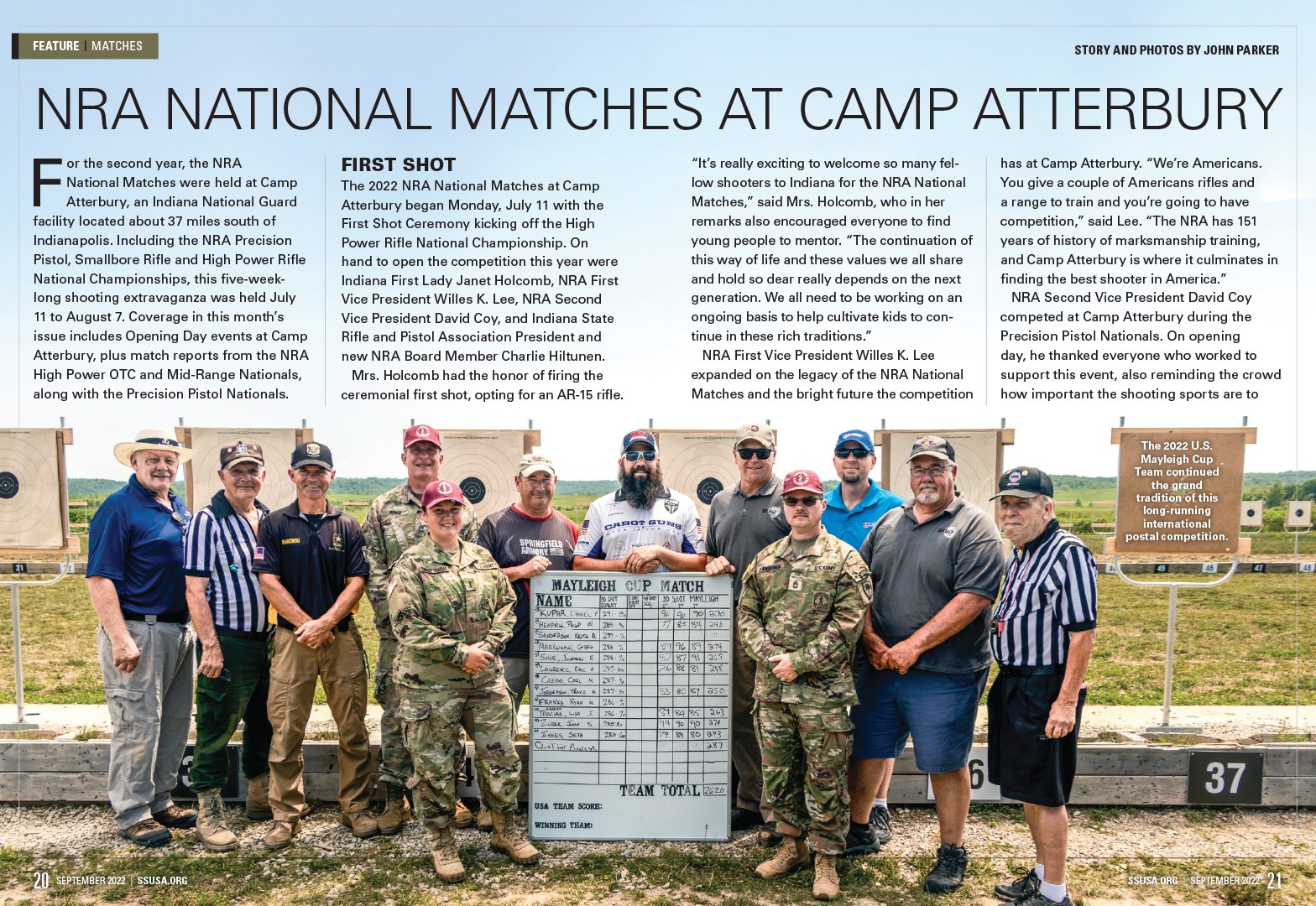 2022 NRA National Matches at Camp Atterbury feature article