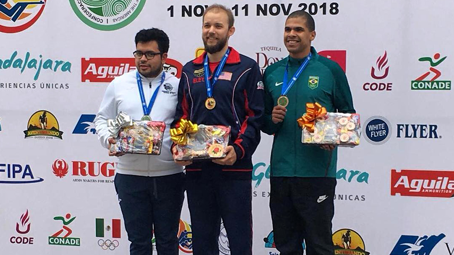 2018 Championship of the Americas | Men’s Air Pistol podium
