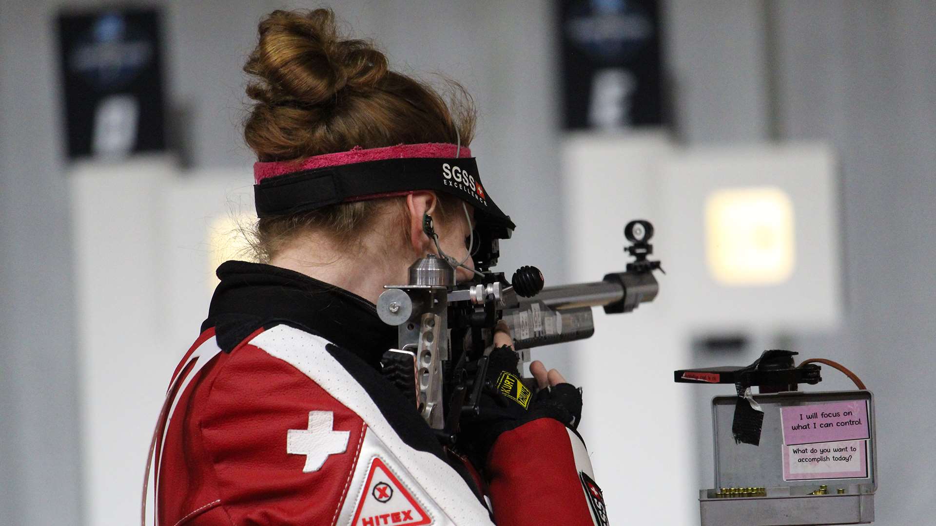 Audrey Gogniat of Ole Miss during 2026 NCAA championship smallbore rifle final