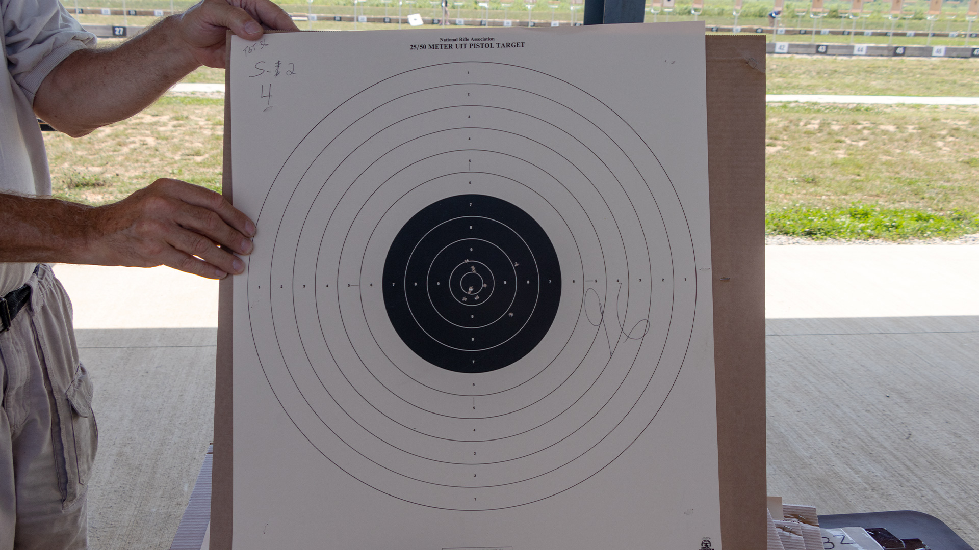 Bullseye pistol target