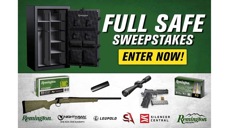 Remington’s Full Safe Sweepstakes Has An Enormous Prize Assortment | An NRA Shooting Sports Journal