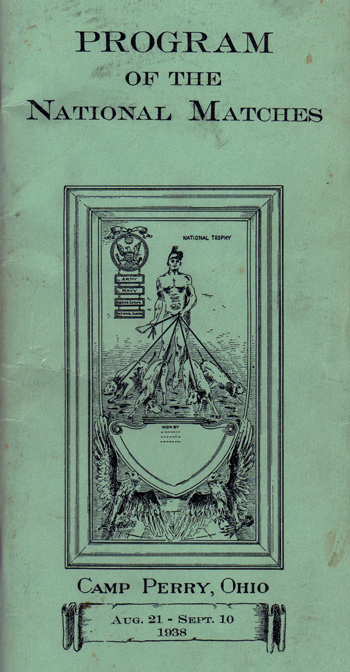 1938 National Matches program cover