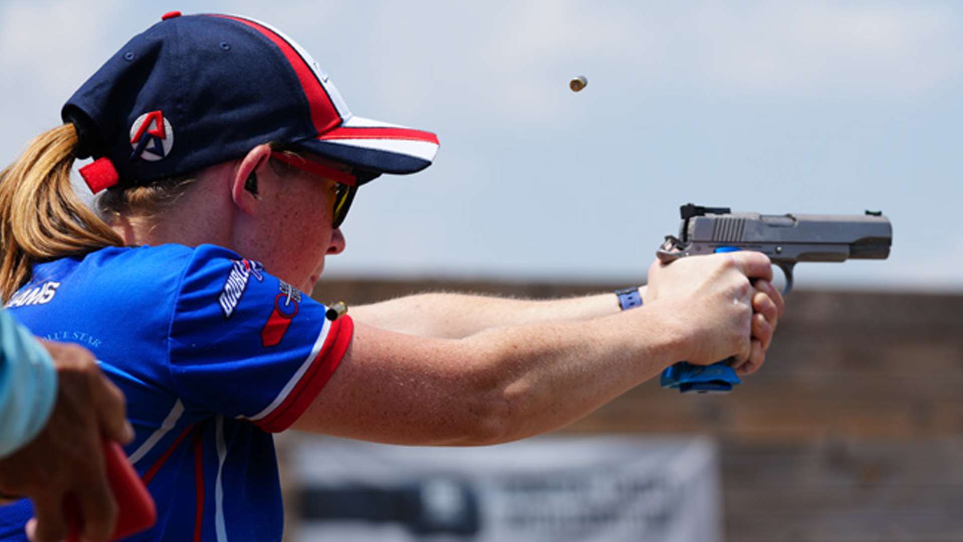 Jalise Williams shooting Single Stack handgun