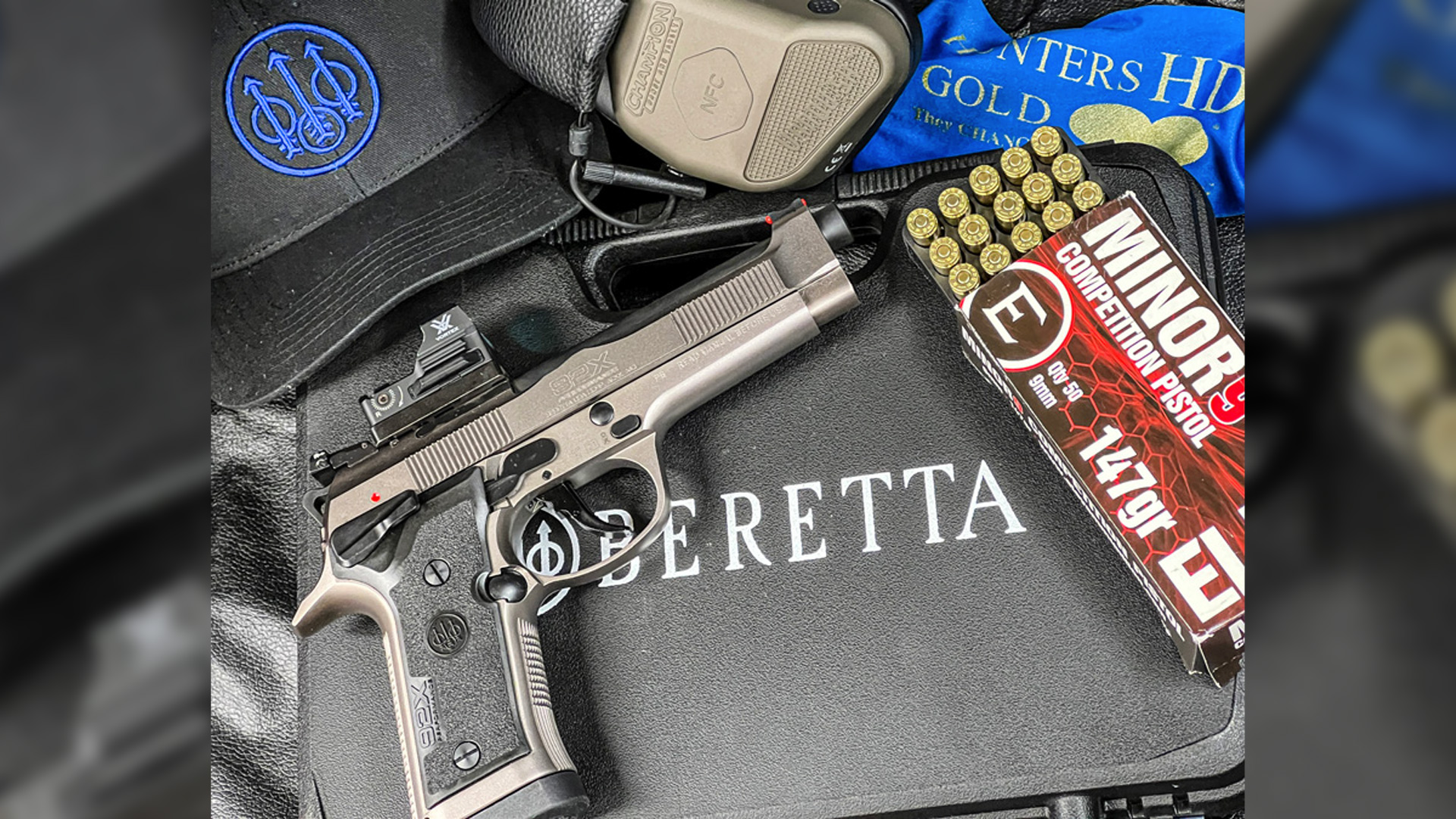 Beretta 92x and Eley 9 mm ammo