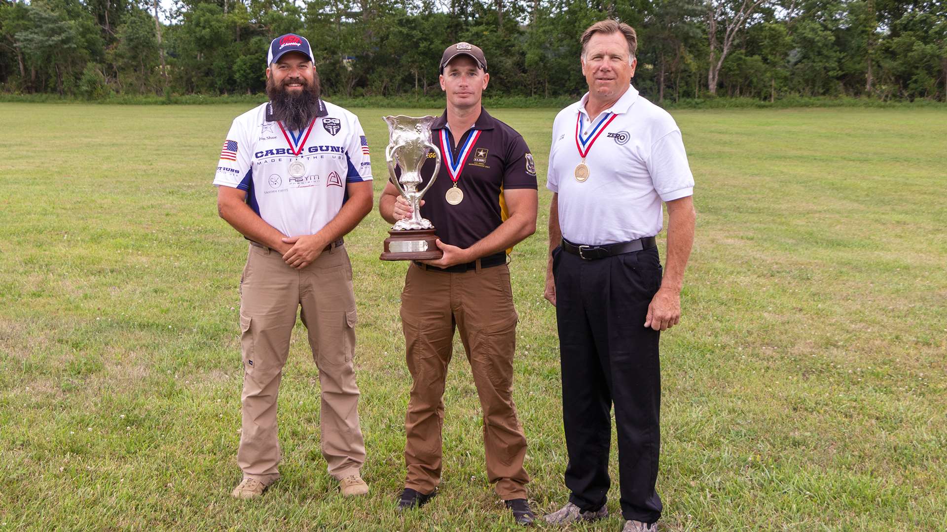 Carl Clegg with Harrison Trophy