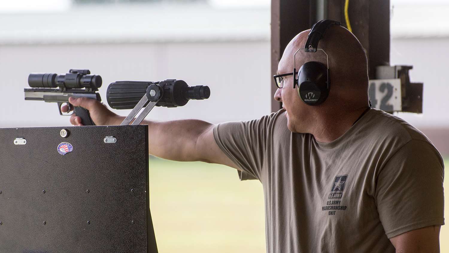 SFC James Henderson (USA) shooting the 2017 Mayleigh Cup at Camp Perry