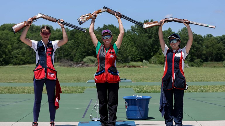 Ava Downs, Cylas Prince Take Top Honors At 2025 USA Shooting Trap Junior Olympic Championships | An NRA Shooting Sports Journal