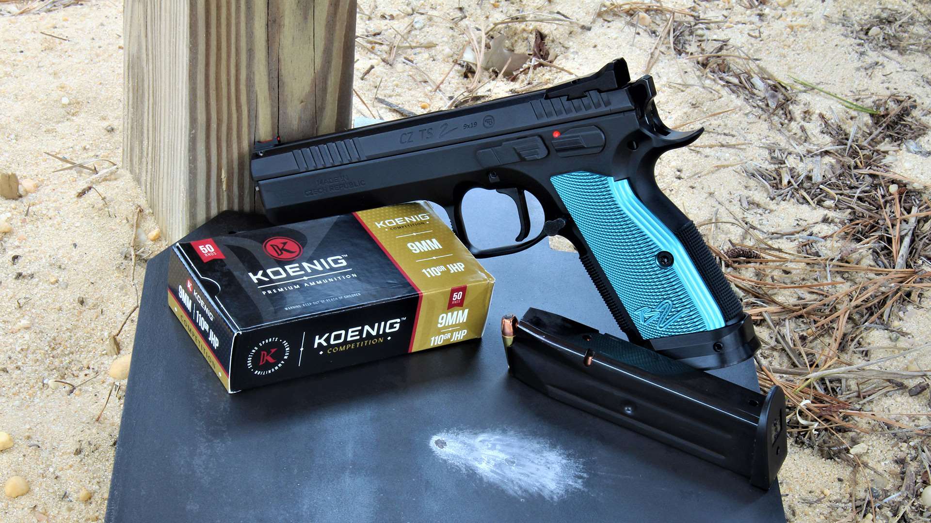 CZ-USA Tactical Sport 2 9 mm pistol with Koenig ammo