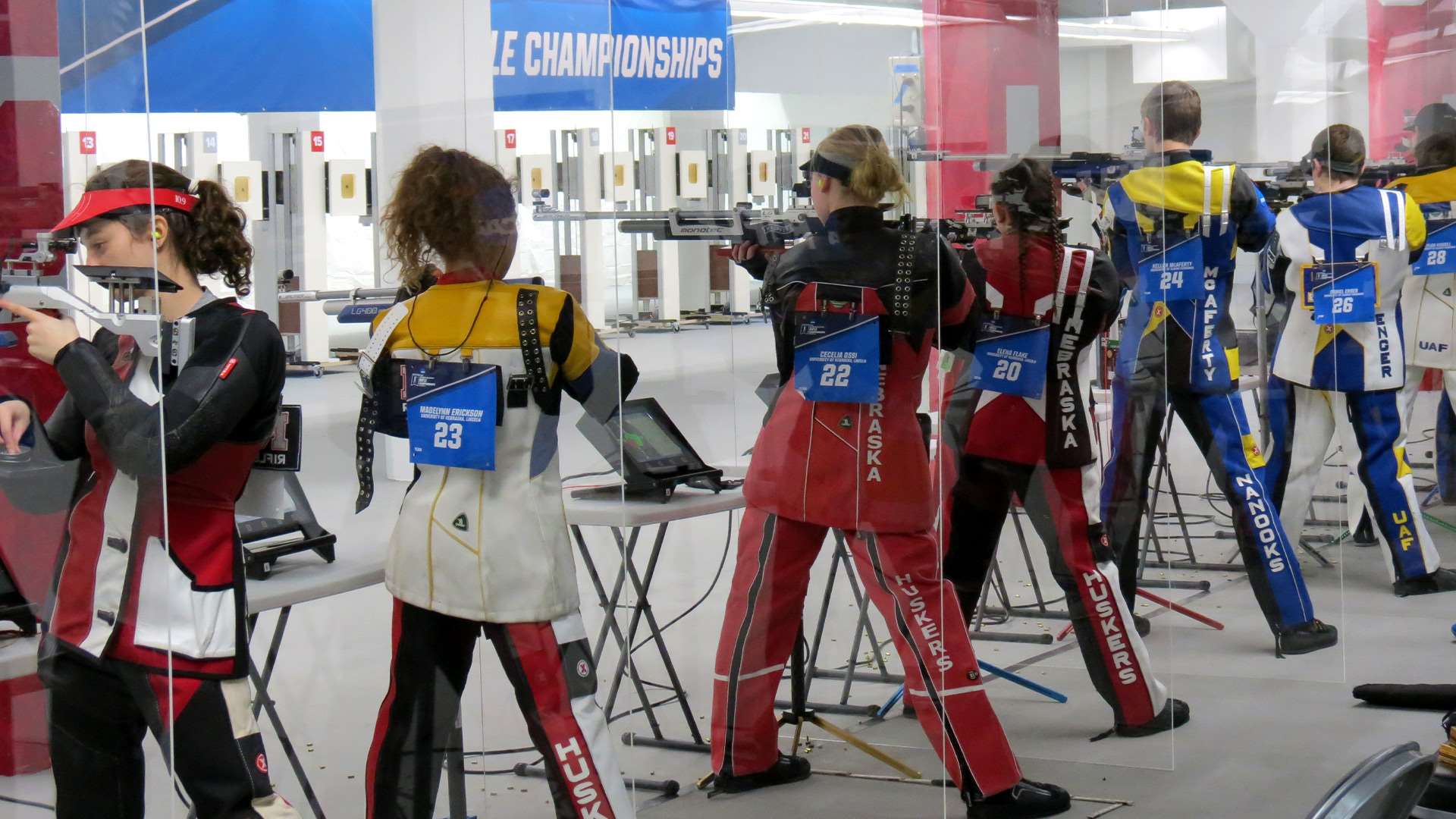 2021 NCAA Rifle Championship firing line