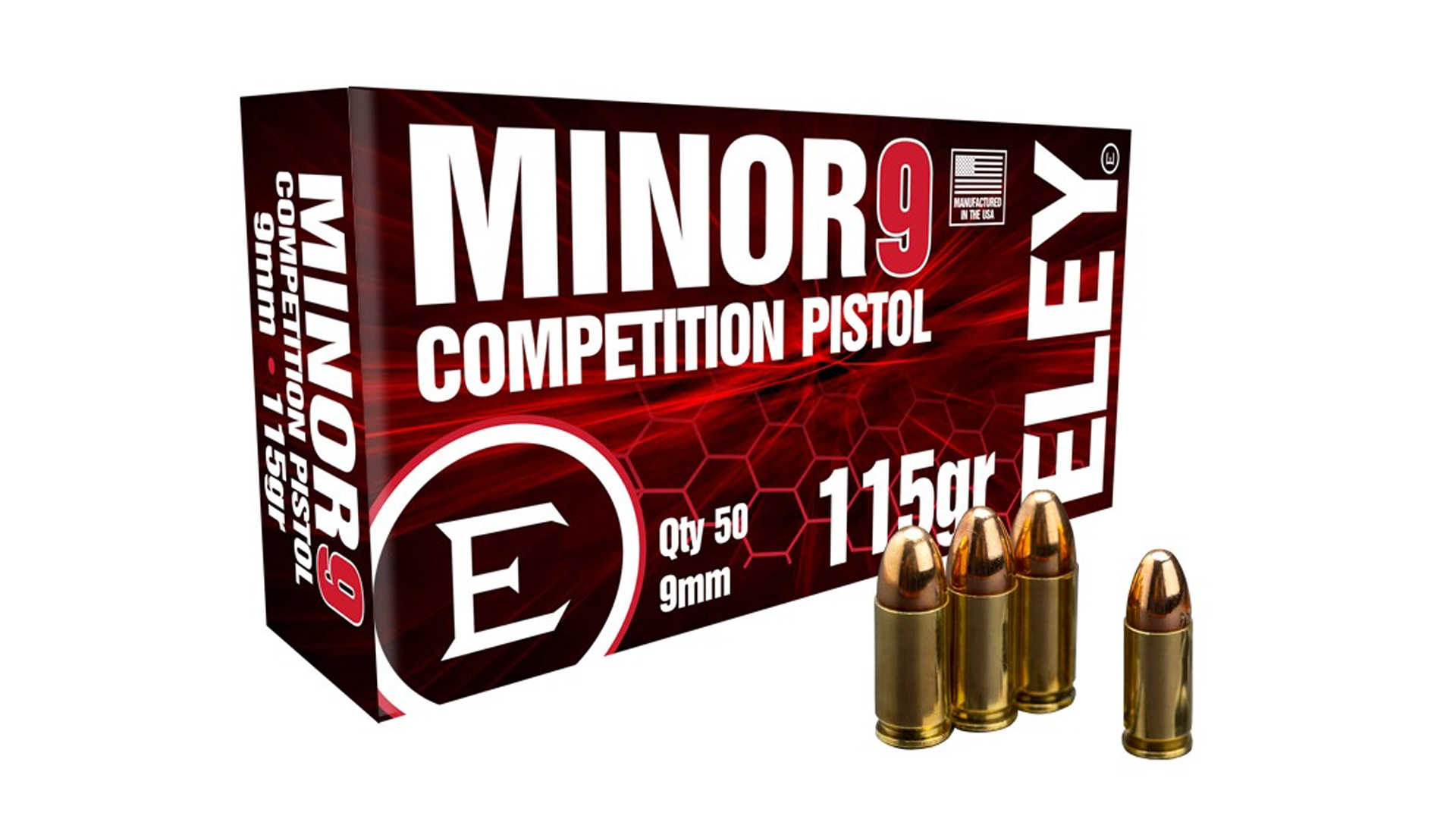 Eley 9 mm 115-grain pistol load for minor PF