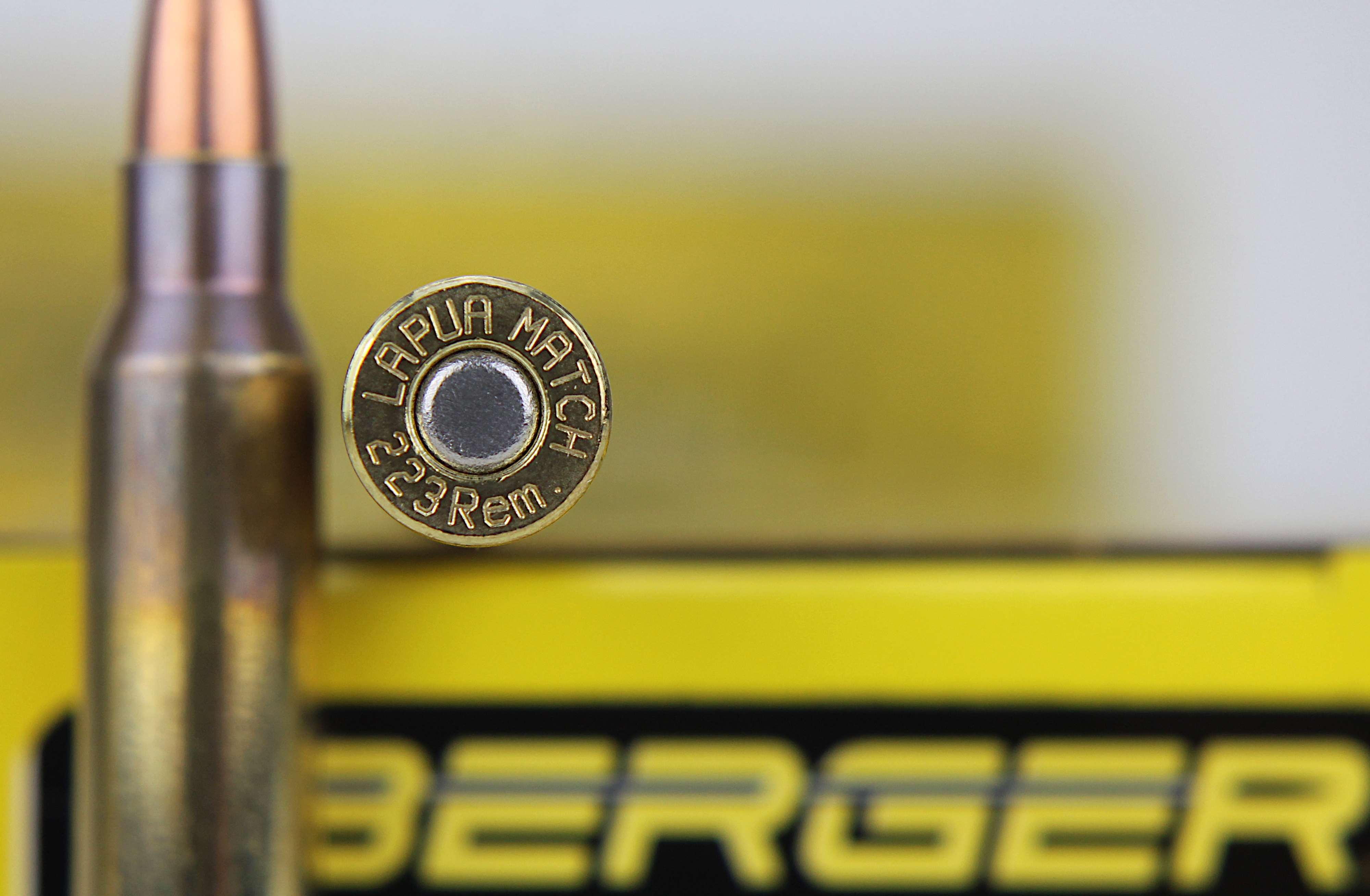 Berger’s new .223 Remington 73-Grain BT Target ammo headstamp