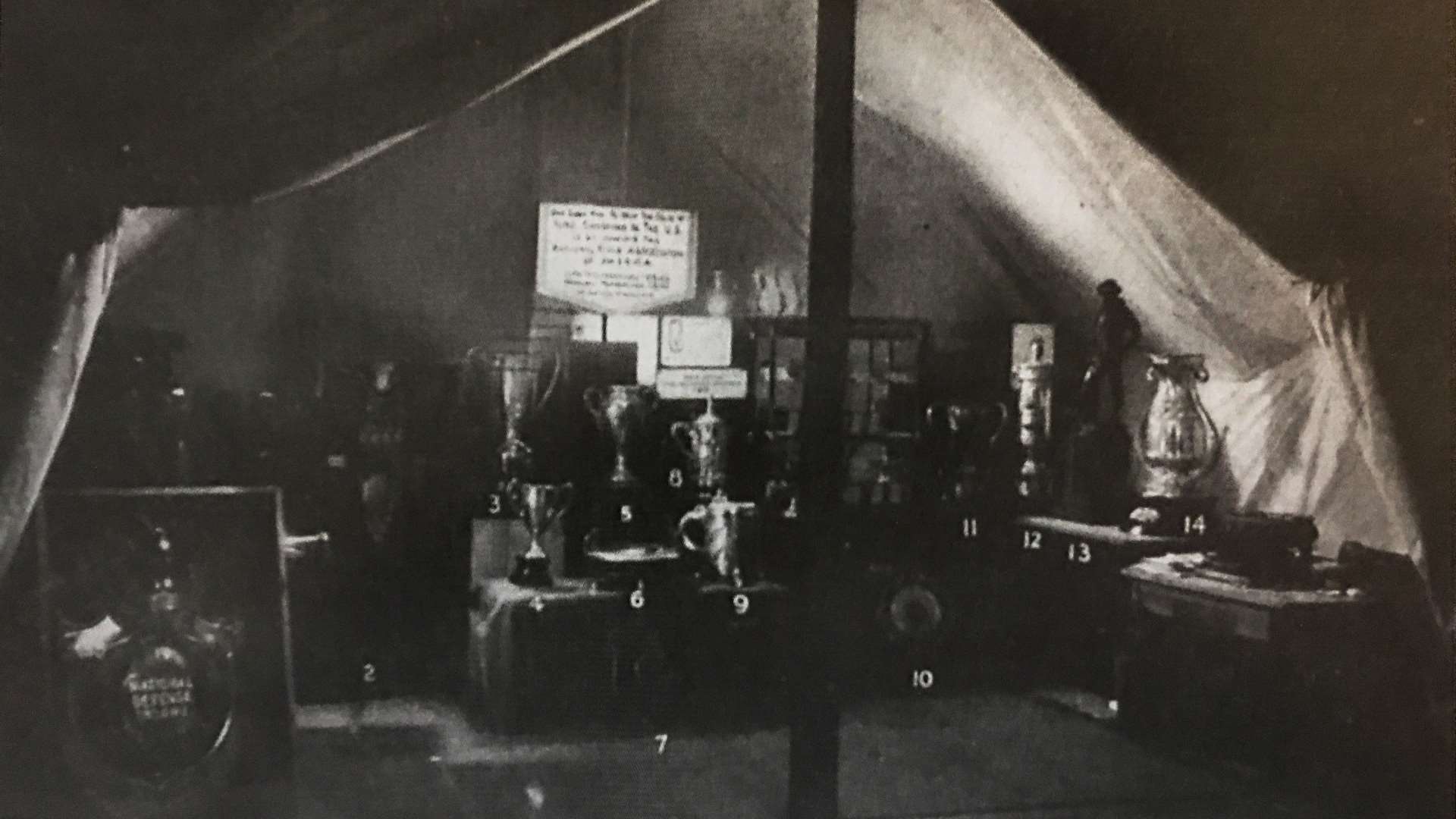 NRA Trophies at Camp Perry at 1911 National Matches