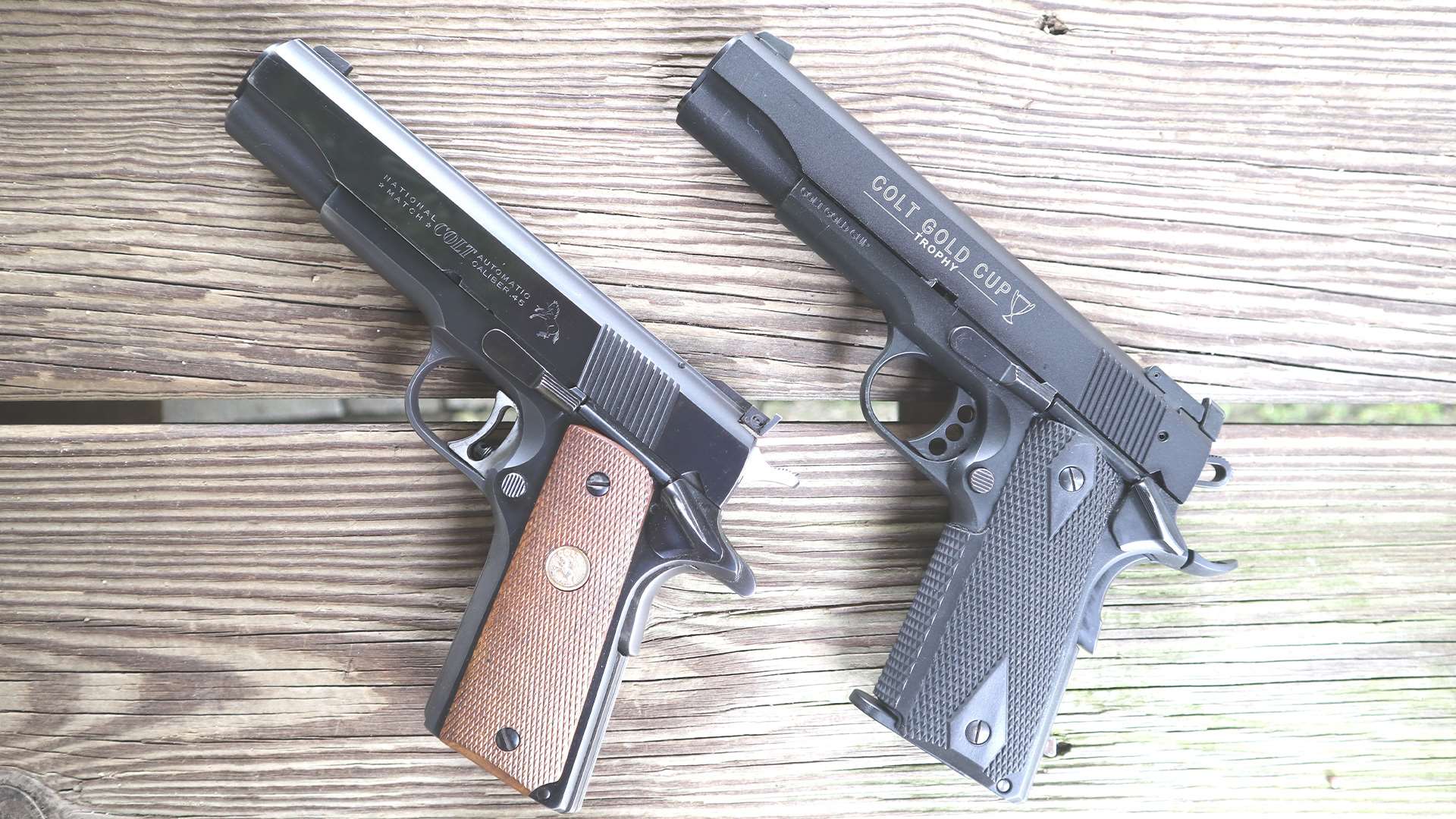 Colt Gold Cup side-by-side
