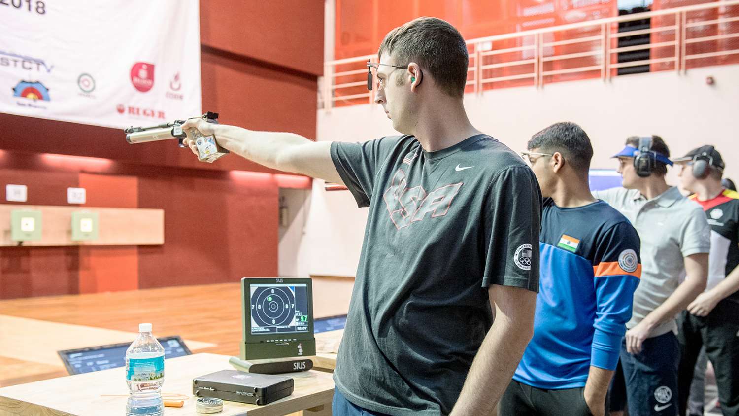 Nick Mowrer competes at 2018 ISSF World Cup Guadalajara