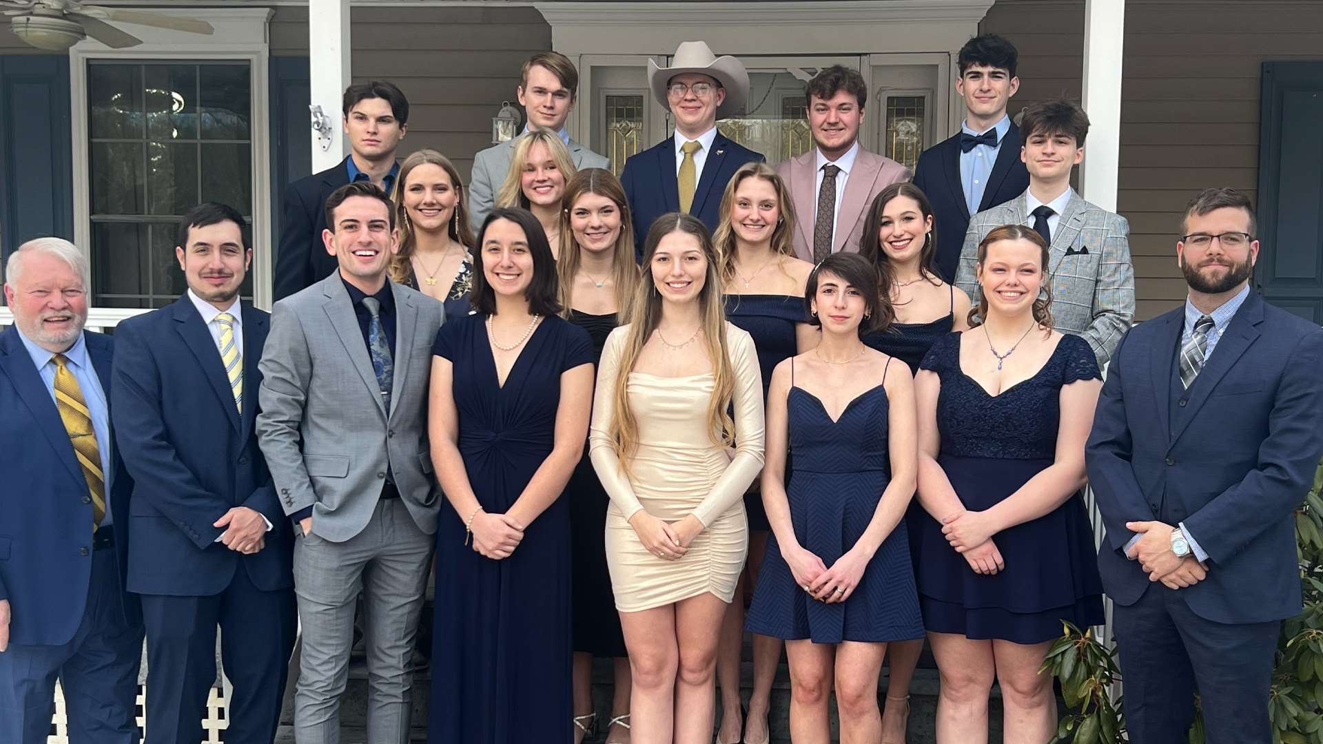 Akron rifle team, all dressed up