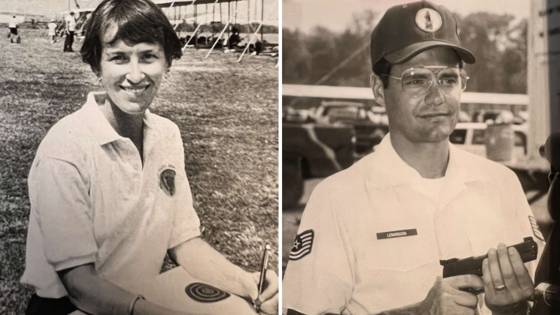 Suzanne Mitchell and James Lenardson (Air National Guard)