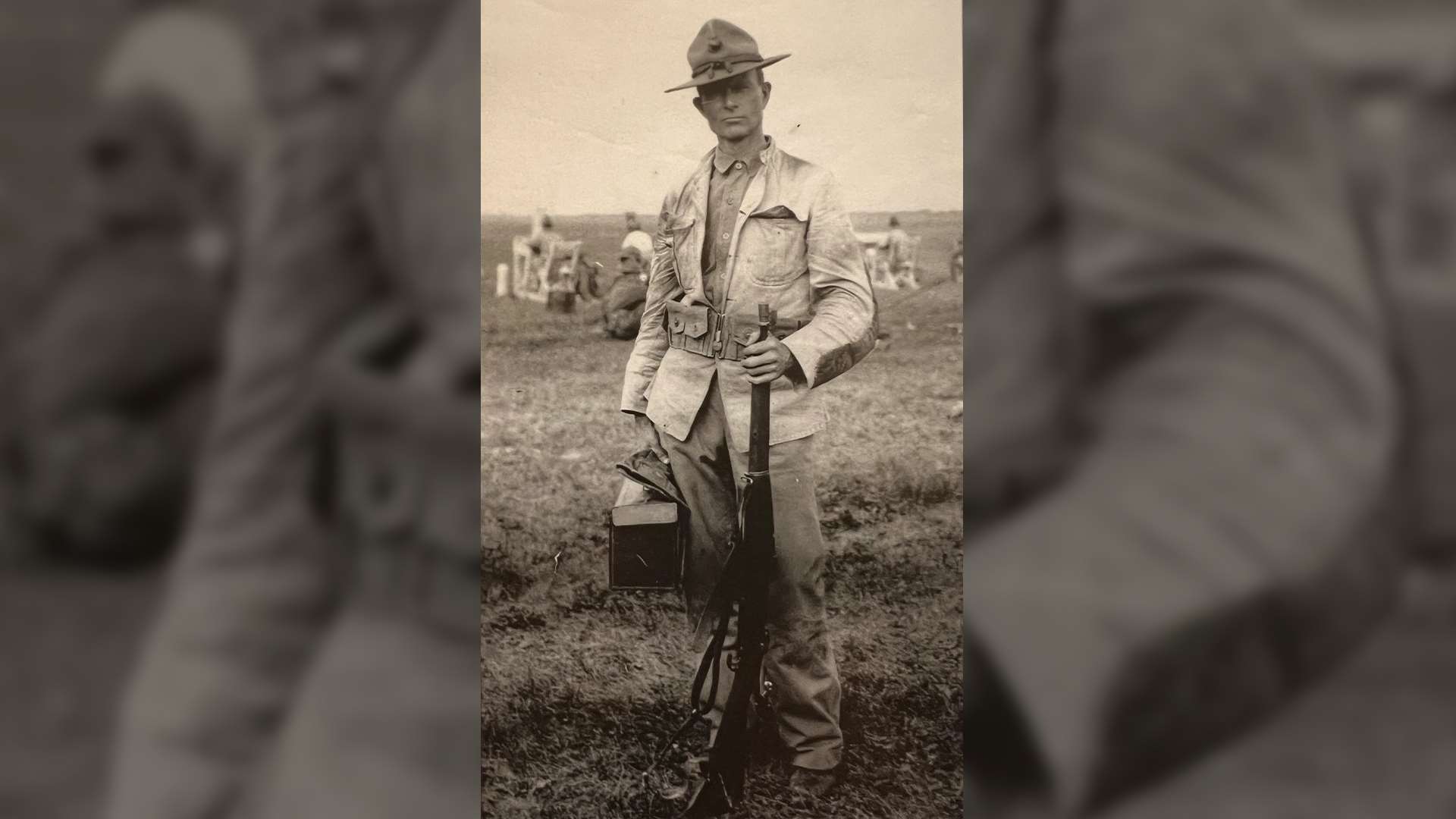 J.J. Andrews at Camp Perry with rifle