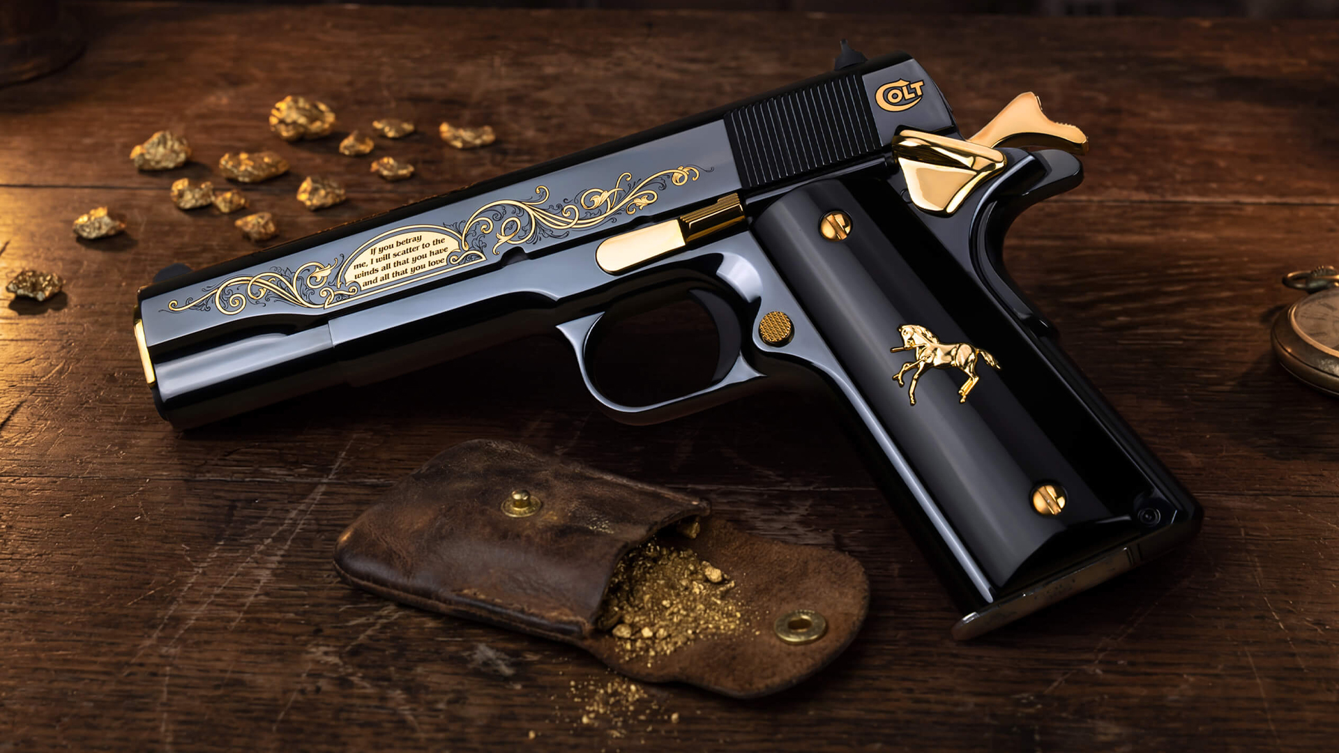 ★US❃Vintage✵貴重★ゴブレット SK Customs Turns Legend of Joaquin Murrieta Into Gold-Engraved