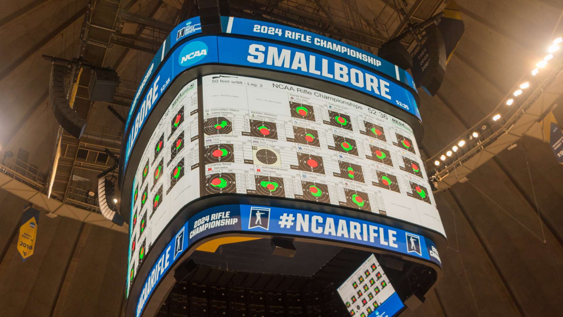 NCAA smallbore rifle leaderboard