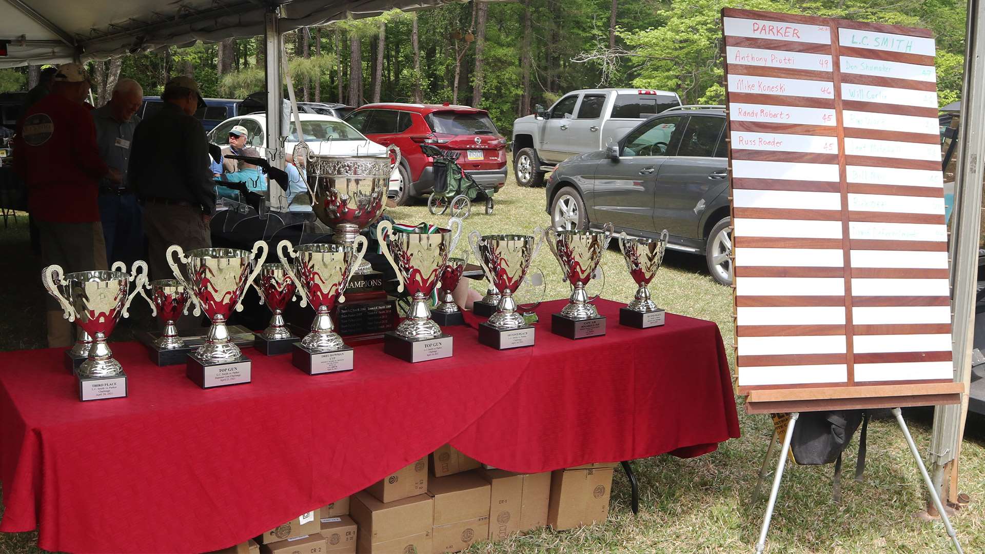 Parker and LC Smith Collectors annual competition trophies