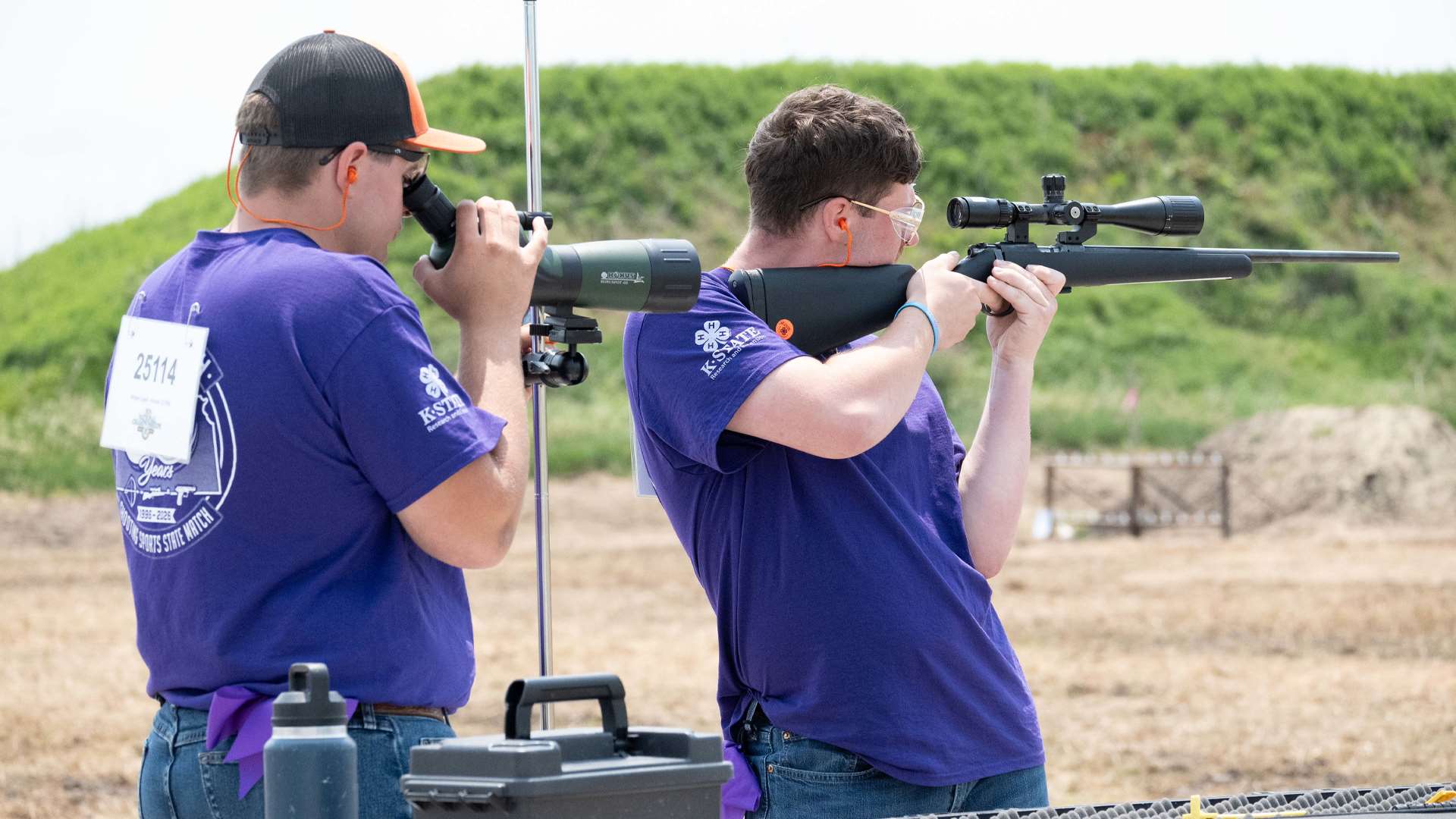 Young 4-H competitors during the 2026 4-H Shooting Sports National Championships in Grand Island, Nebraska