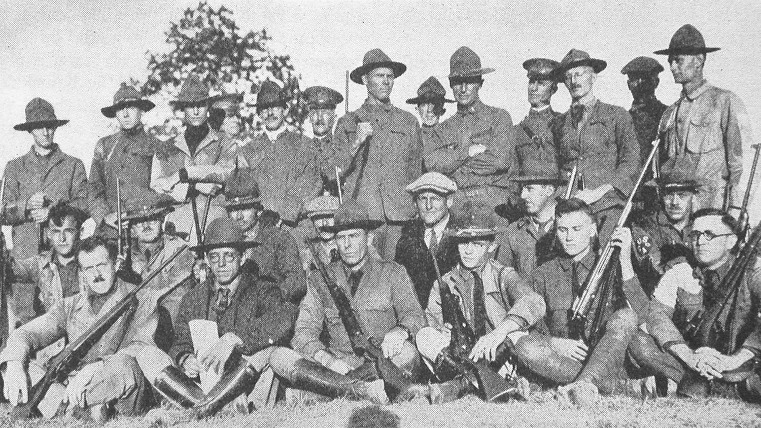 The 1922 Dewar Team at Camp Perry, Ohio