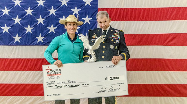 Lanny Barnes Defends High Lady Title at 2025 NRA World Shooting Championship | An NRA Shooting Sports Journal