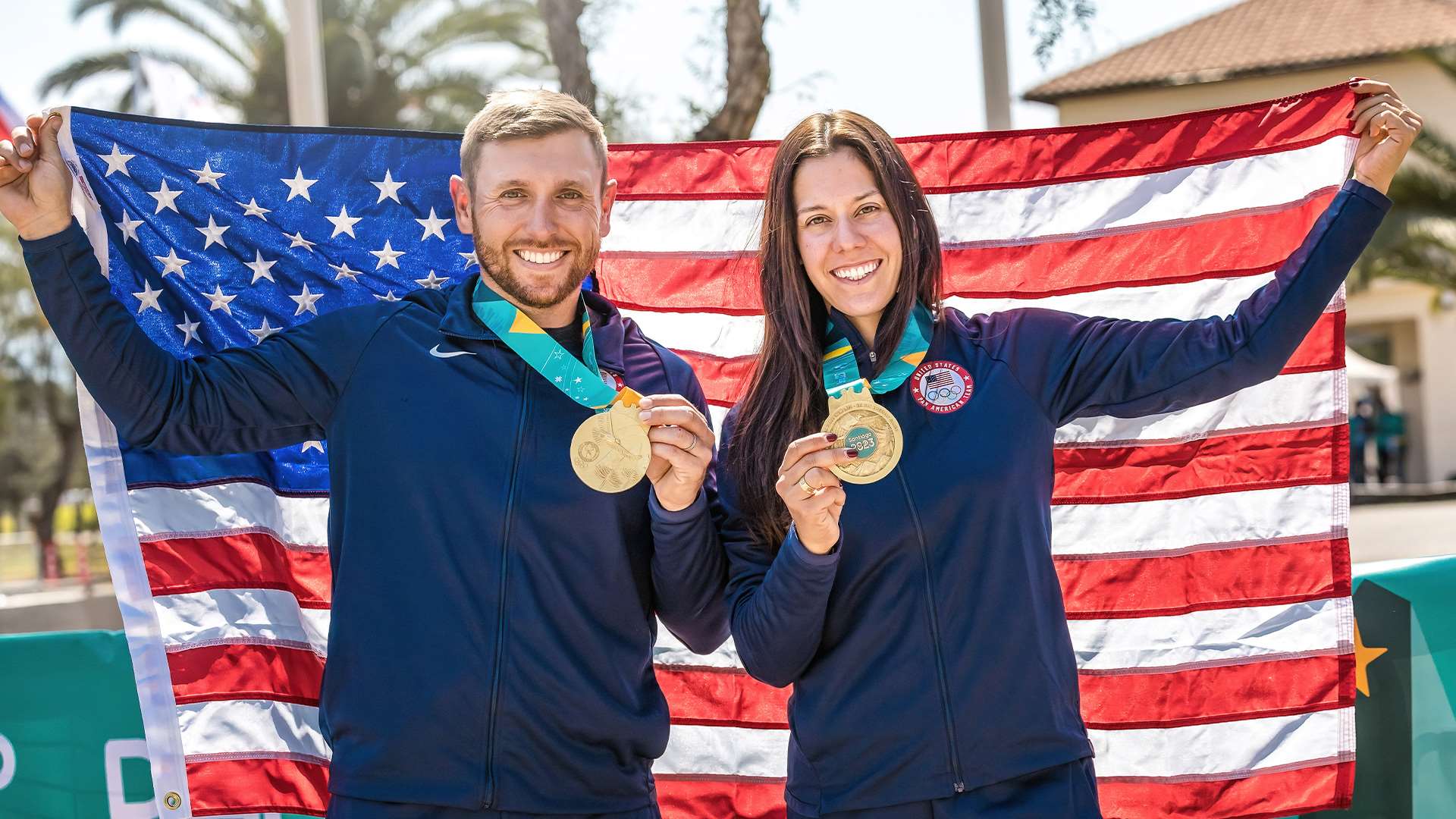 Vincent Hancock and Dania Vizzi