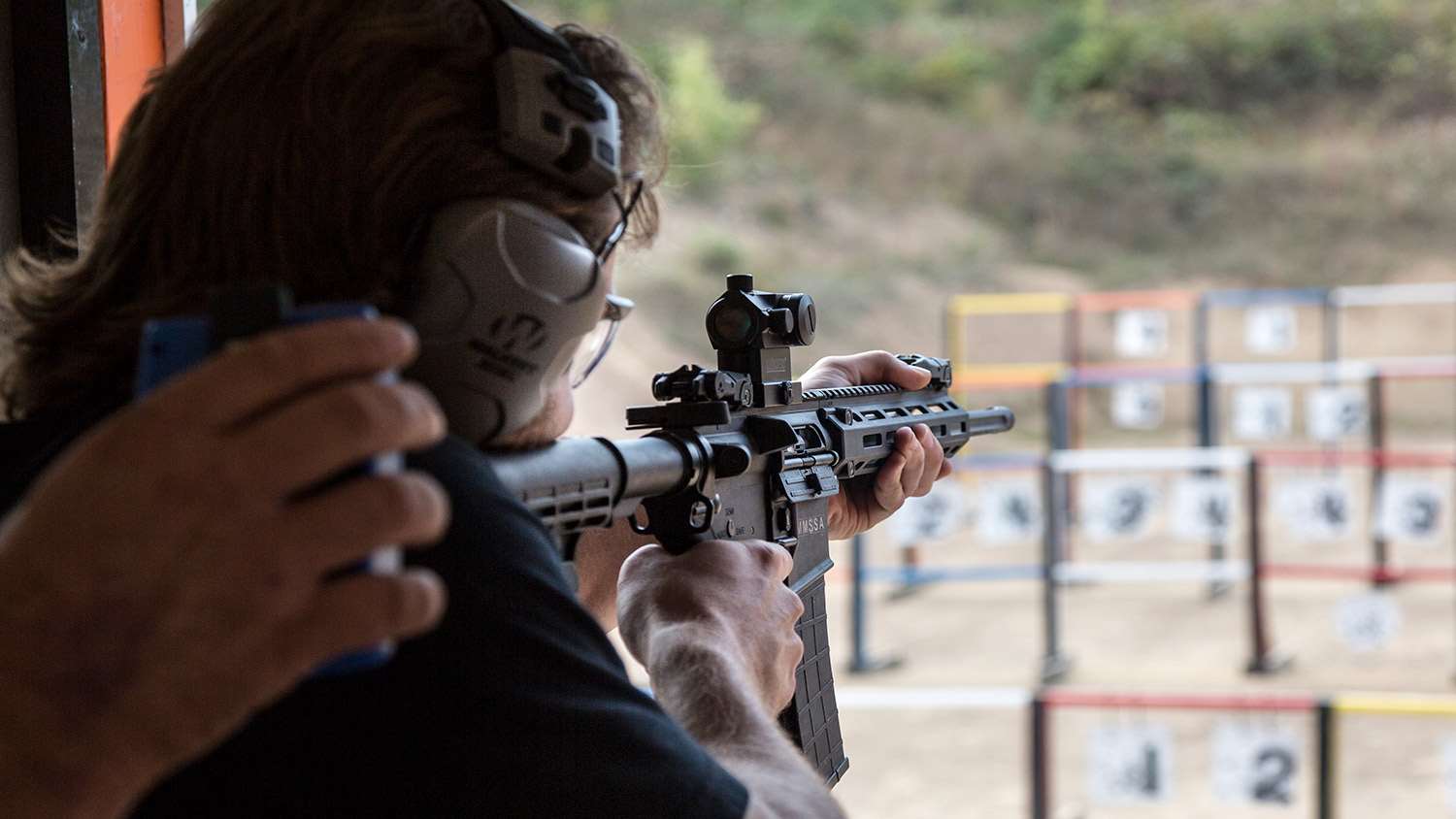 David Herman shooting Metal Madness at the 2019 NRA World Shooting Championship