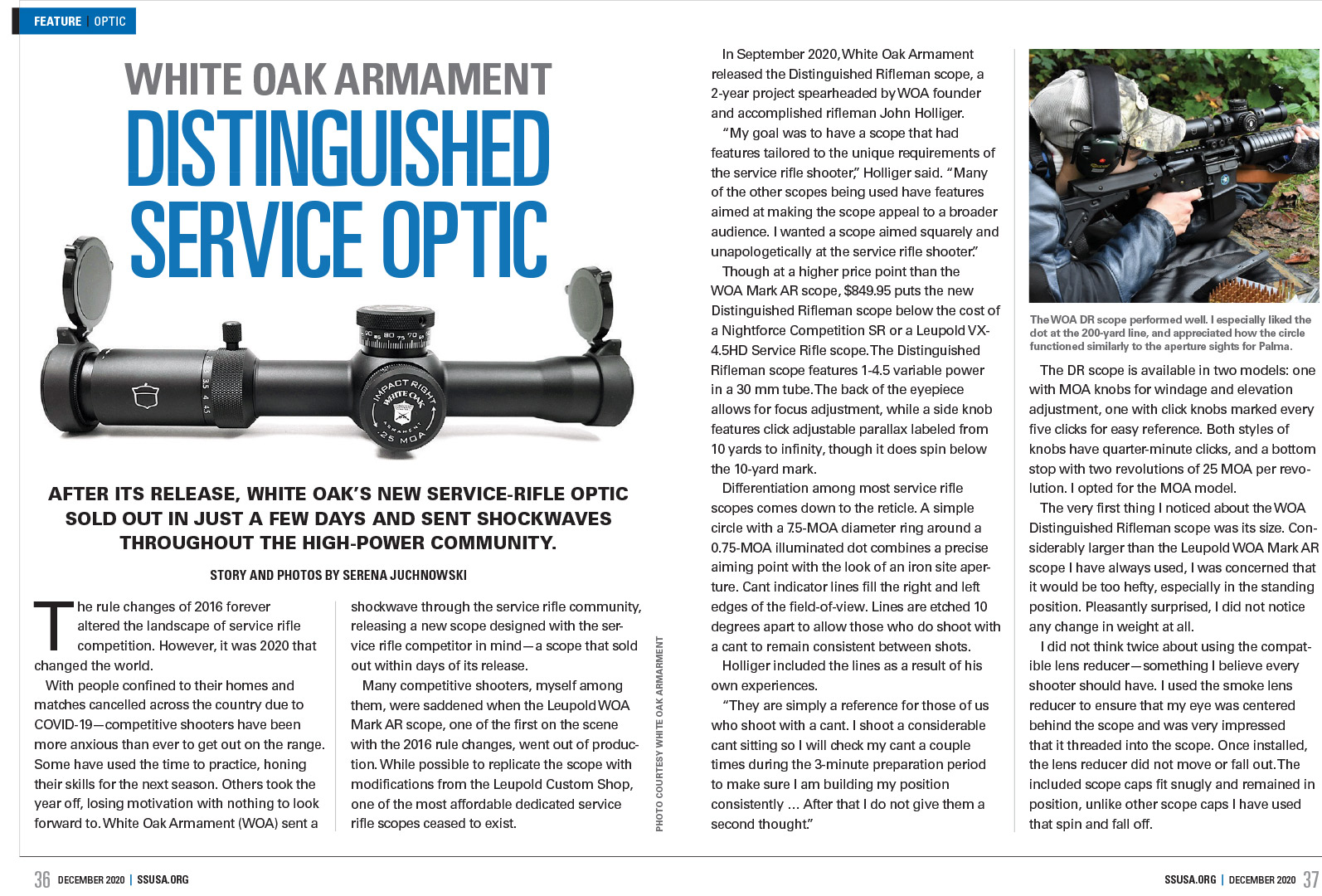 White Oak Armament Distinguished Service Optic