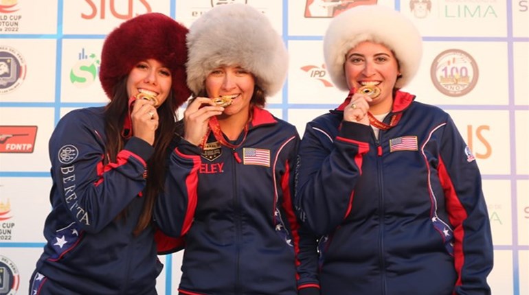 Team USA Wins Women’s Skeet Team Gold At 2022 ISSF Lima World Cup