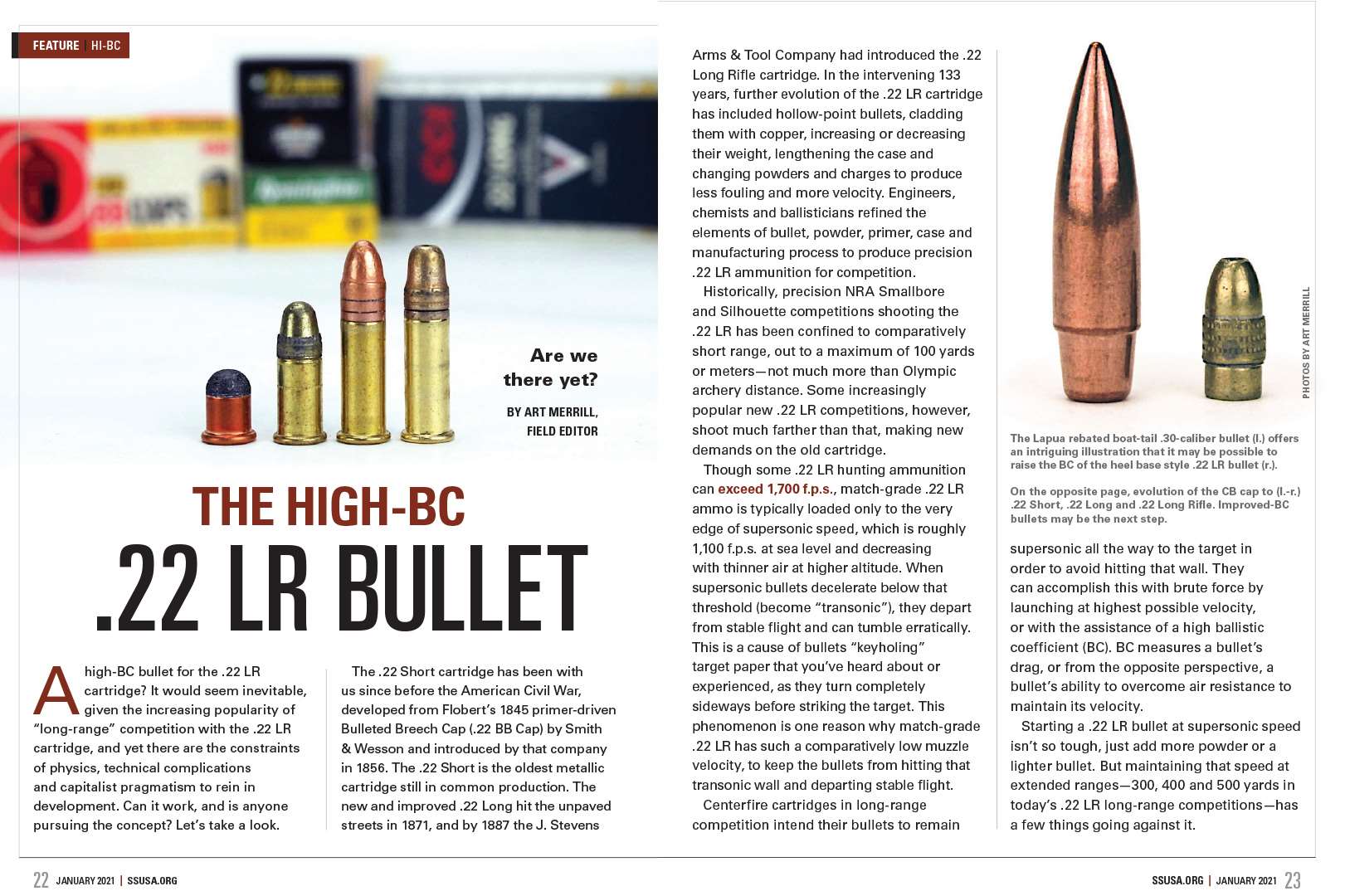 High-BC .22 LR bullets