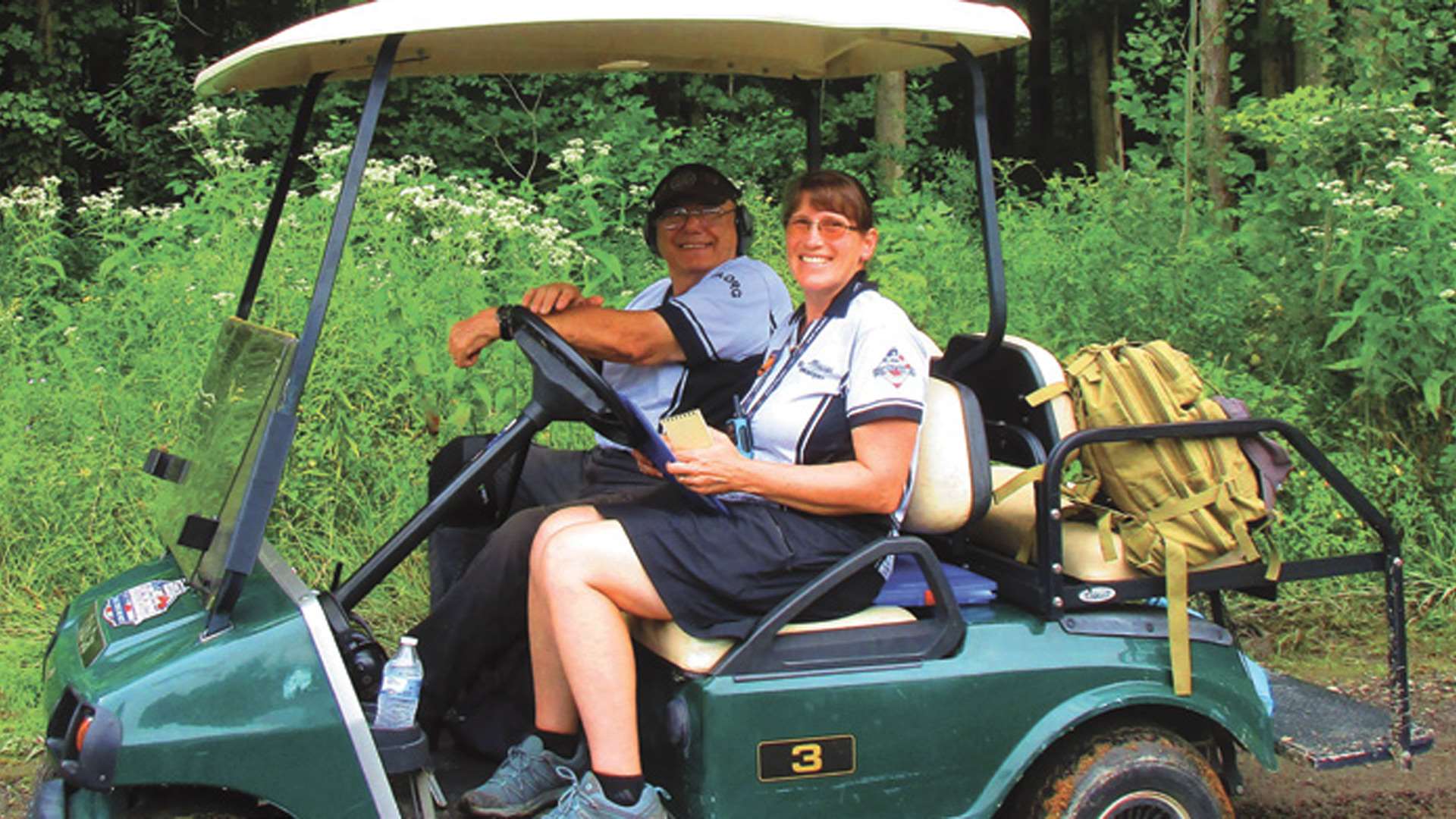 RMs in golf cart