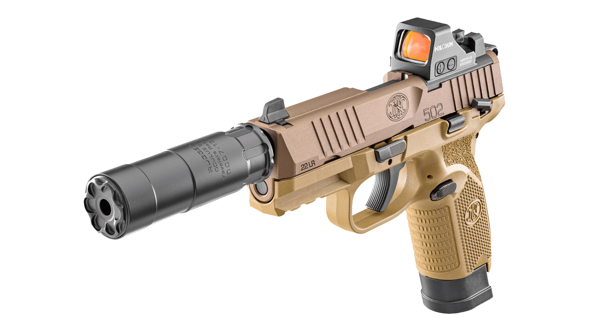 FN 502 Tactical rimfire pistol