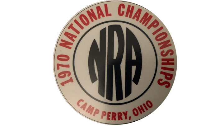 1970 NRA National Championships Pin.