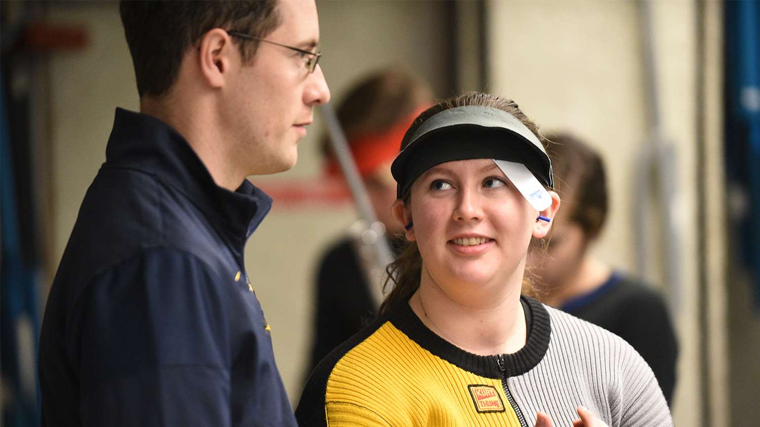 WVU Rifle Coach Jon Hammond and Elizabeth Gratz