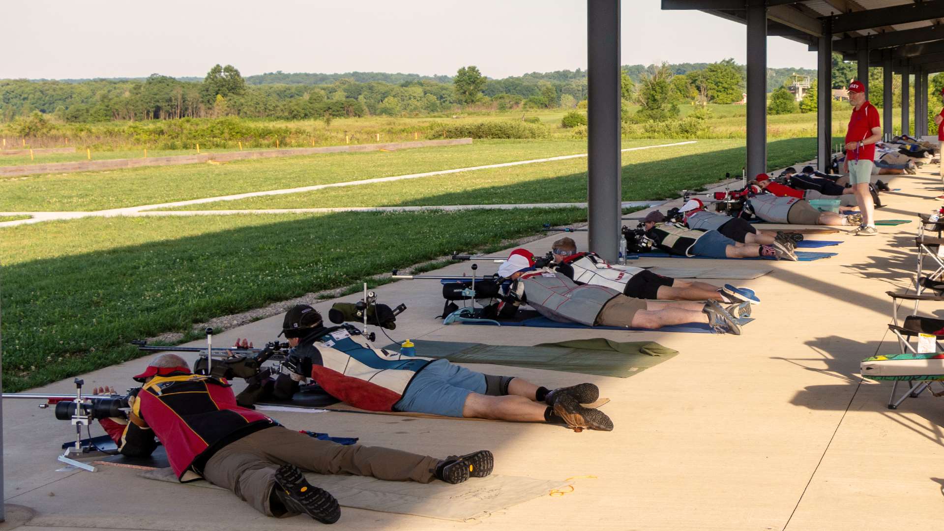 British smallbore shooters at Camp Atterbury