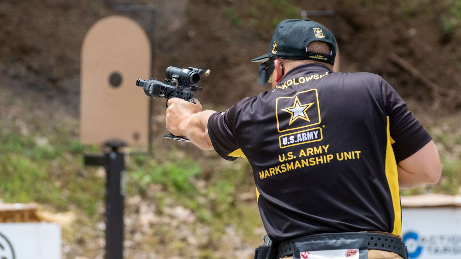 AMU&#x27;s SFC Adam Sokolowski at the 2019 NRA Bianchi Cup