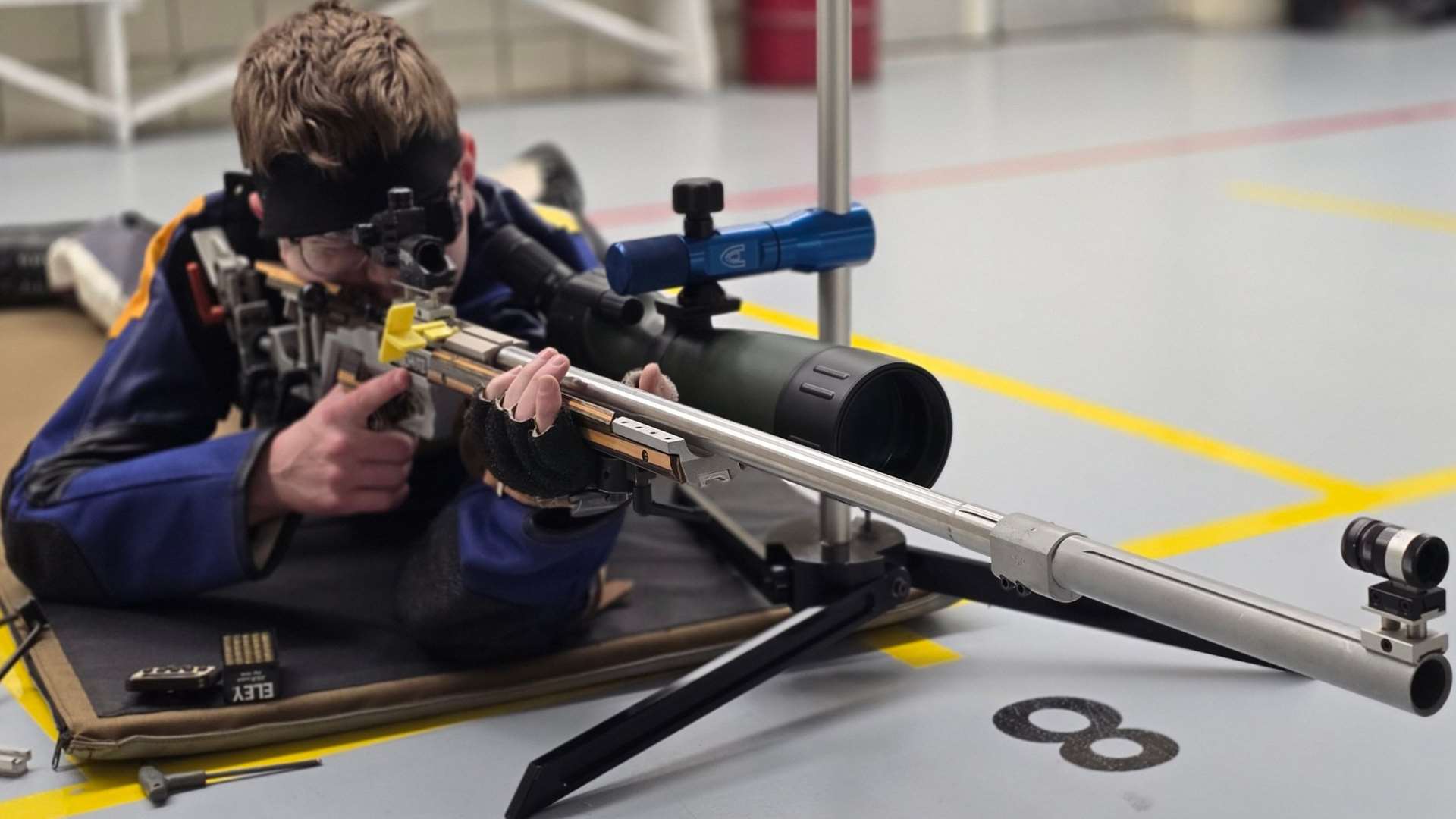 John Russell with Anschutz .22 LR