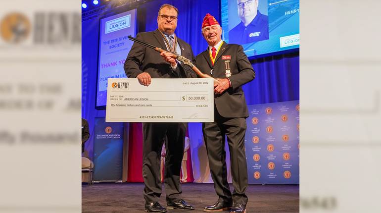 Henry Repeating Arms Donates $50K To American Legion | An NRA Shooting Sports Journal