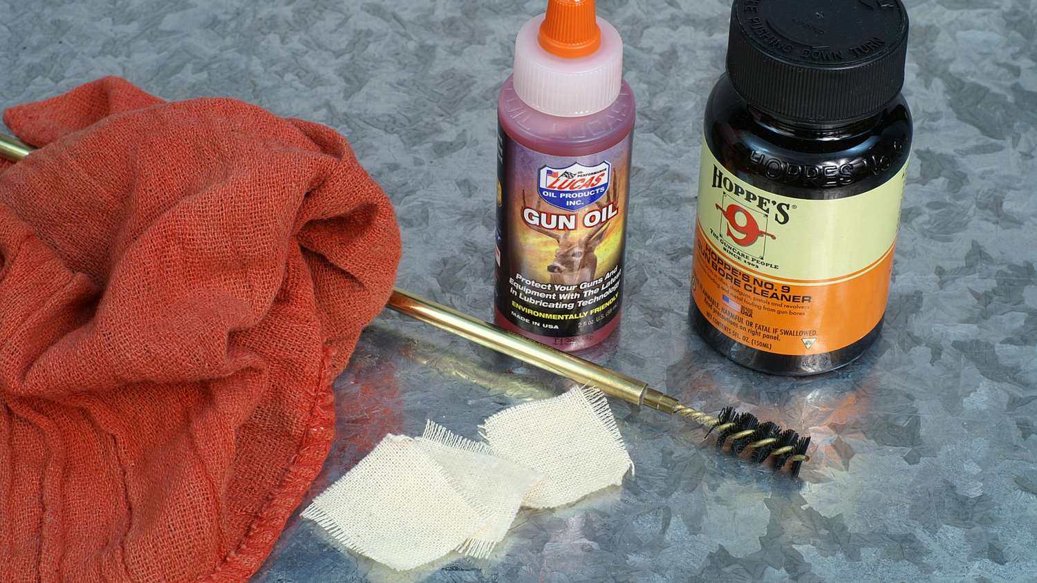 Gun cleaning kit for new firearm