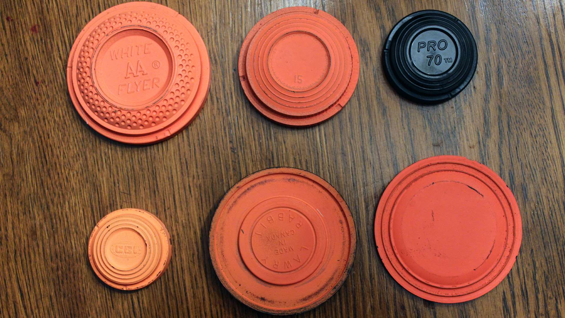Types of clay targets